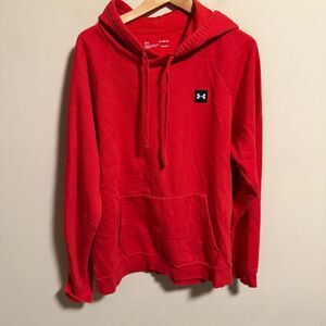 Under Armour Loose Fit Red Super Soft Hoodie Sweatshirt- Size XL